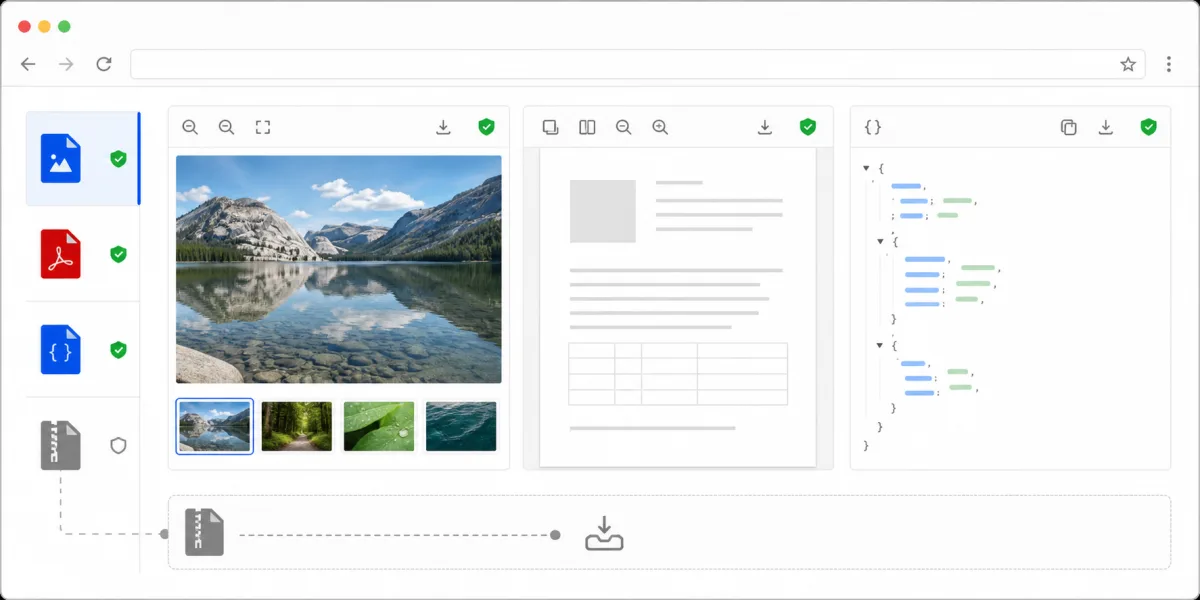 Smart File Handling & Instant Preview